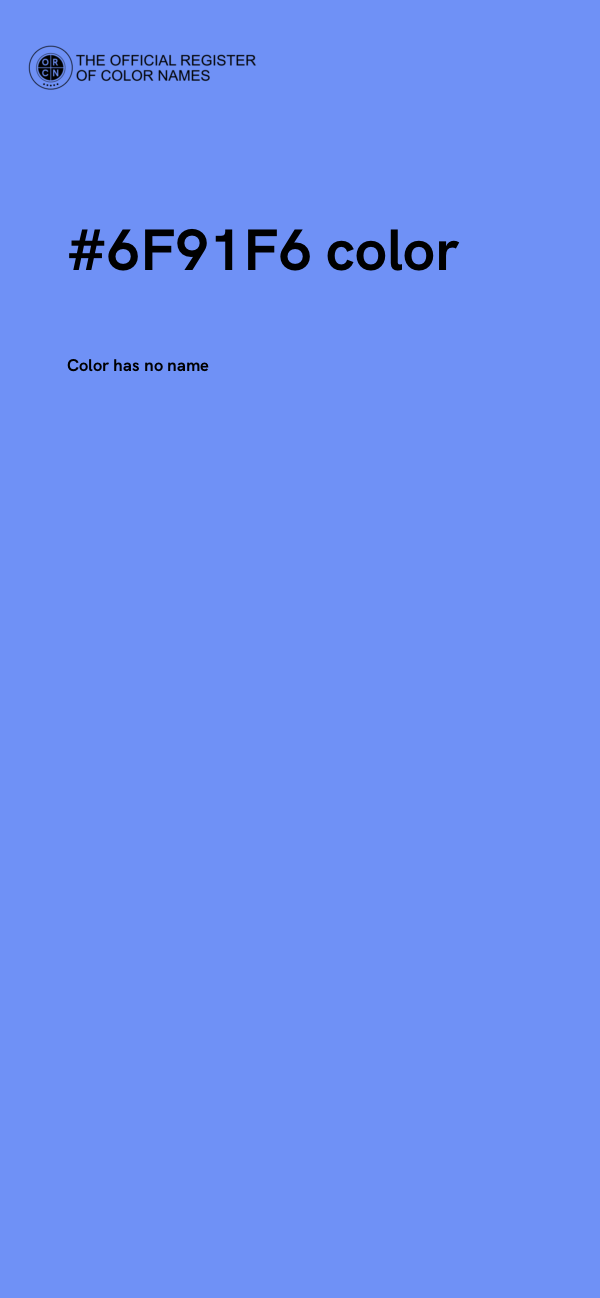 #6F91F6 color image