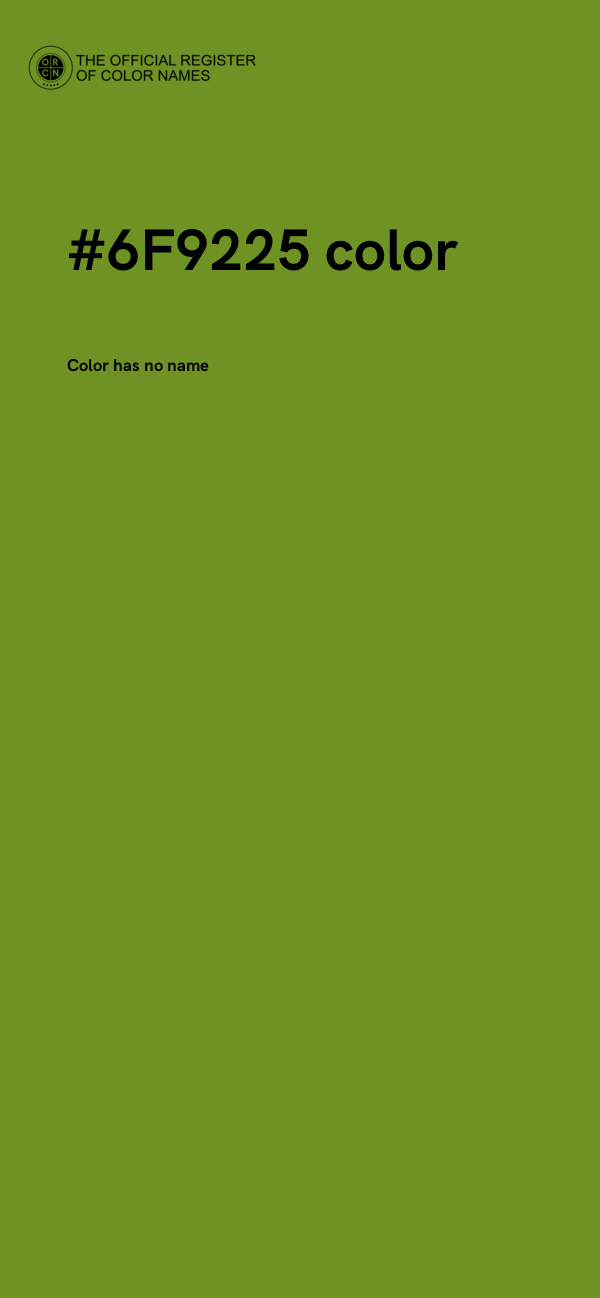 #6F9225 color image