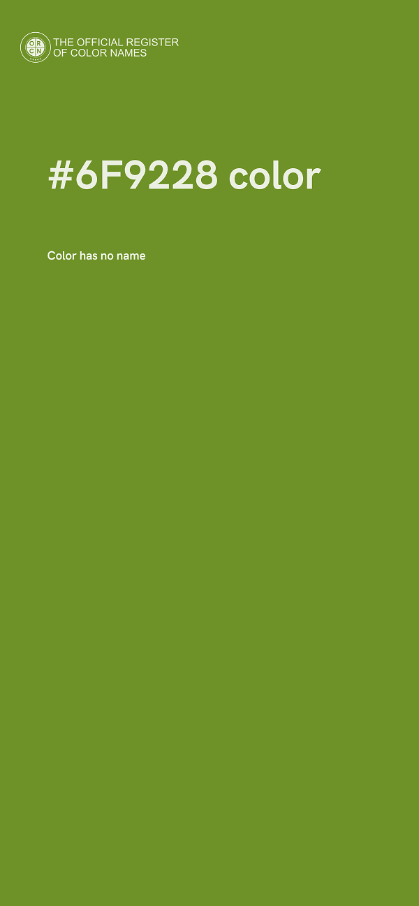 #6F9228 color image