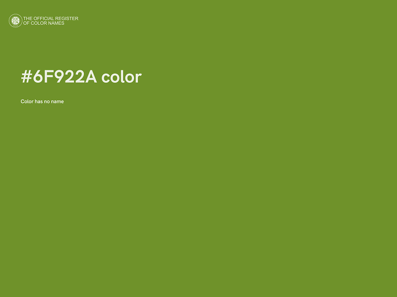 #6F922A color image