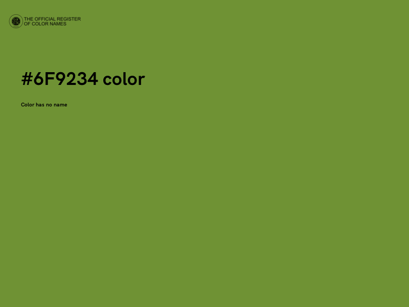 #6F9234 color image