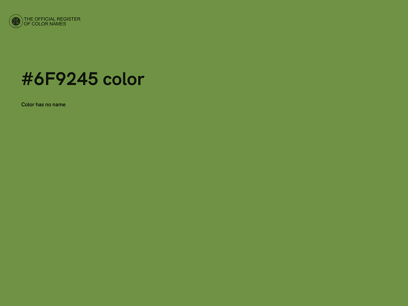 #6F9245 color image