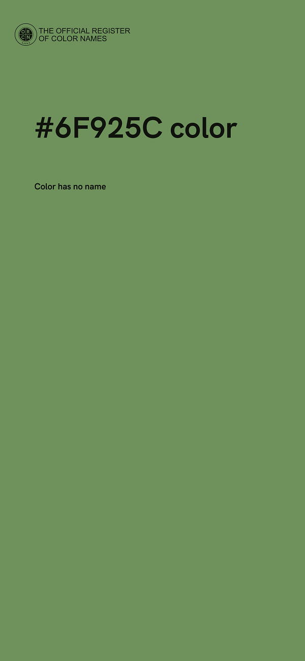 #6F925C color image