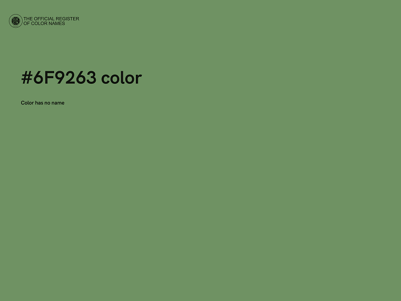 #6F9263 color image