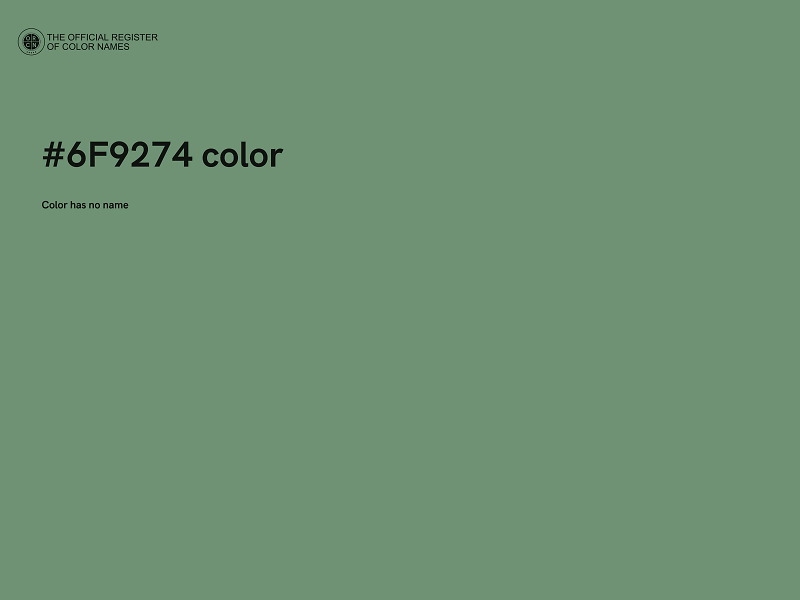 #6F9274 color image