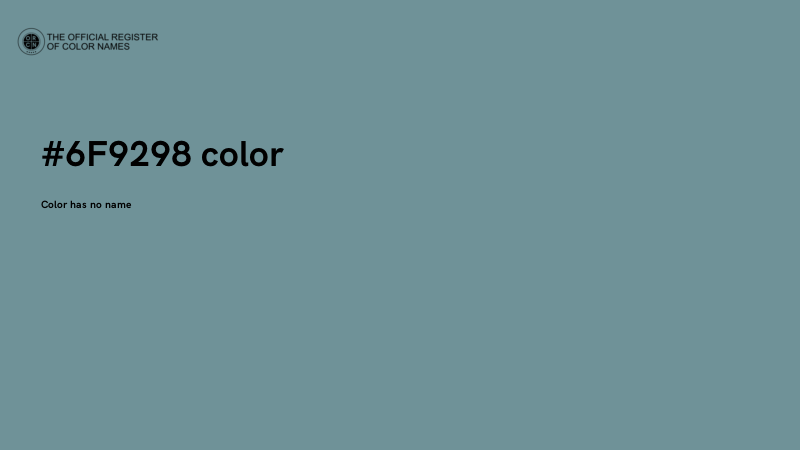 #6F9298 color image