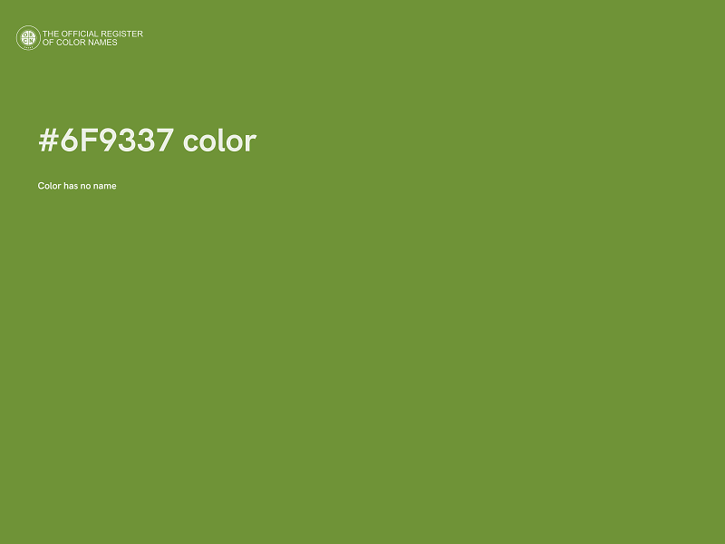 #6F9337 color image