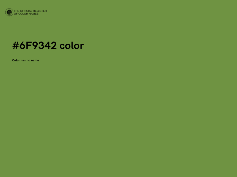 #6F9342 color image