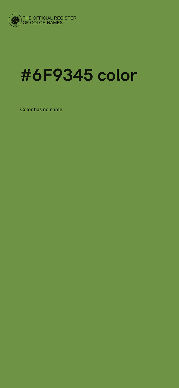 #6F9345 color image