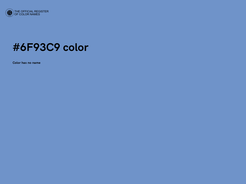 #6F93C9 color image