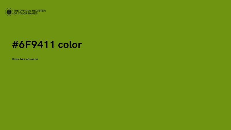 #6F9411 color image