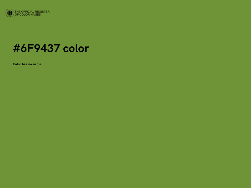 #6F9437 color image