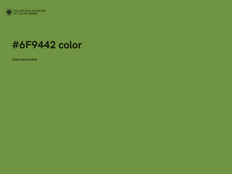 #6F9442 color image