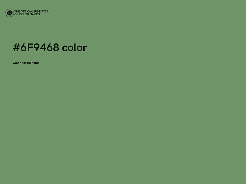 #6F9468 color image