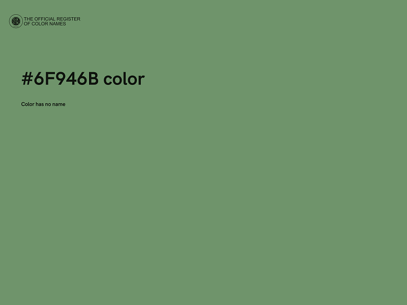 #6F946B color image