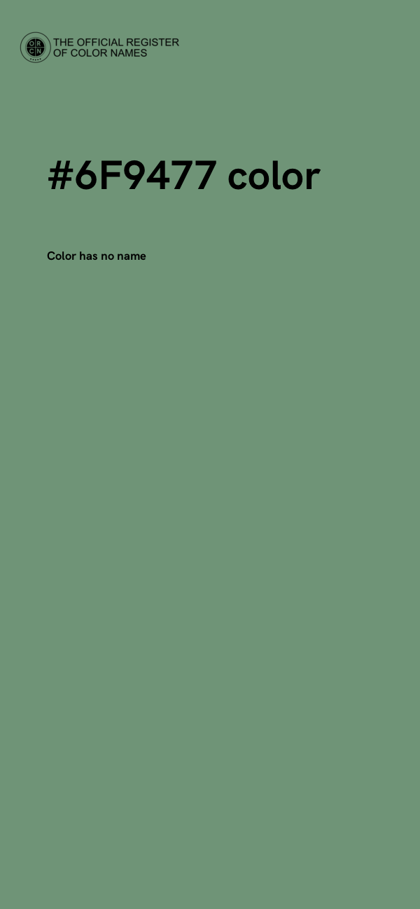 #6F9477 color image