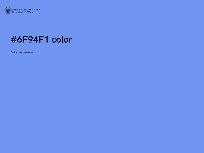 #6F94F1 color image