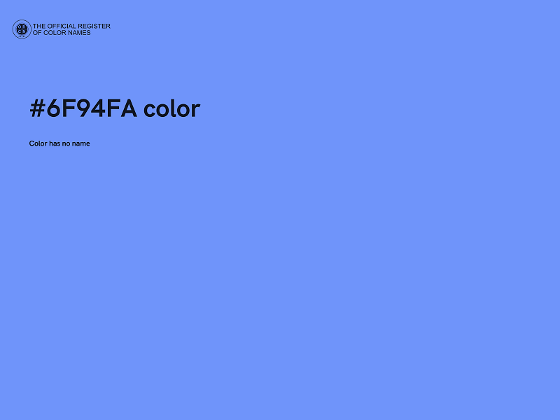 #6F94FA color image