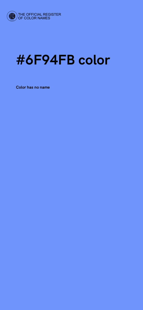 #6F94FB color image