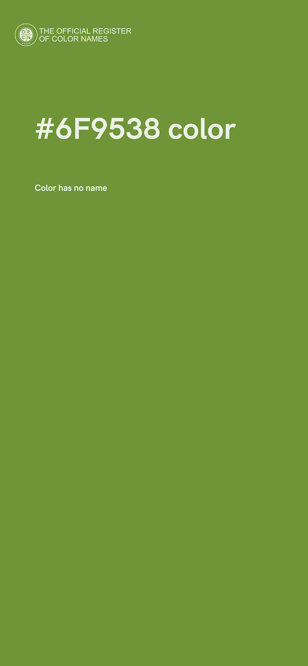 #6F9538 color image