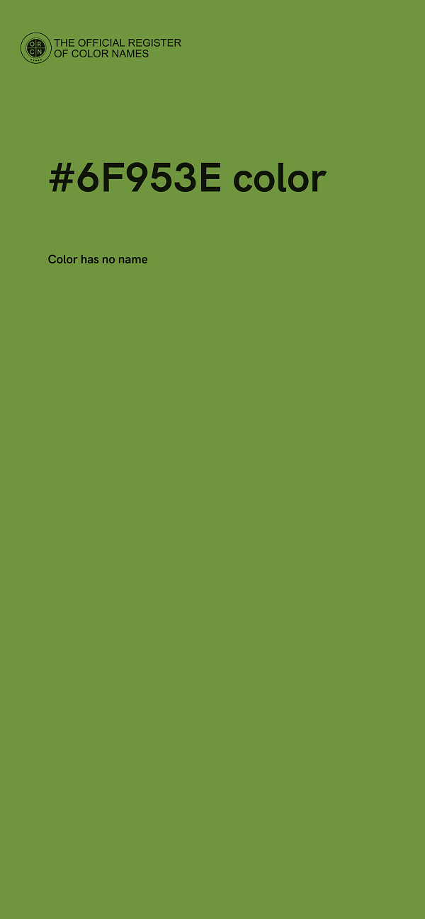 #6F953E color image