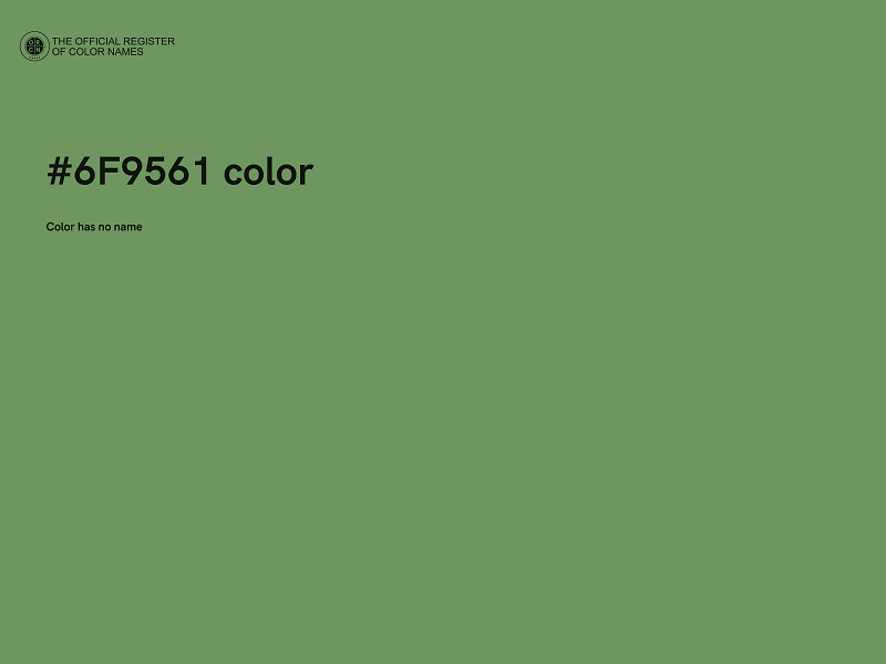 #6F9561 color image