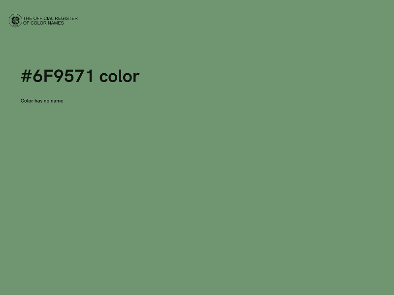 #6F9571 color image