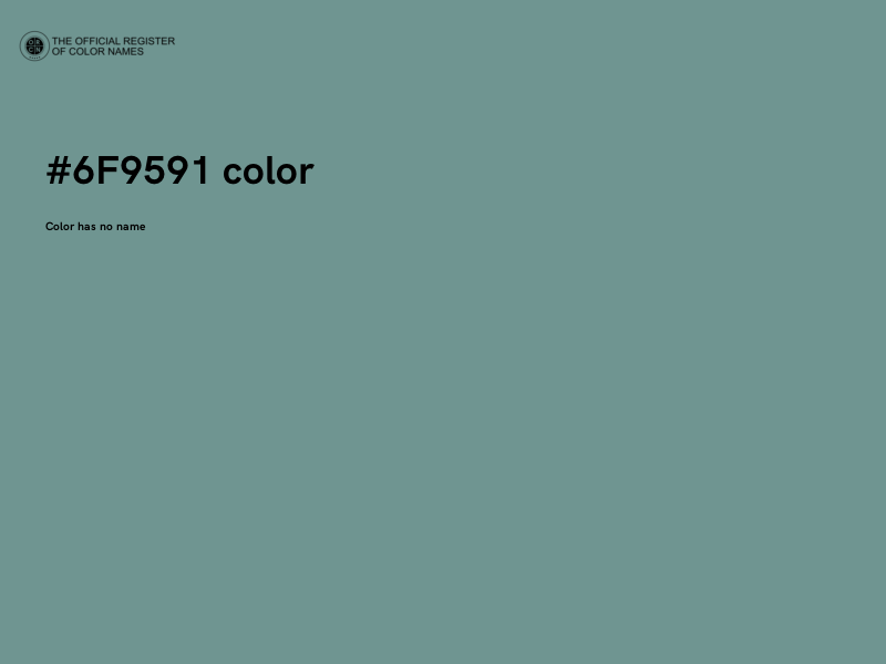 #6F9591 color image