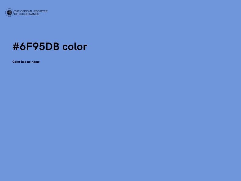 #6F95DB color image