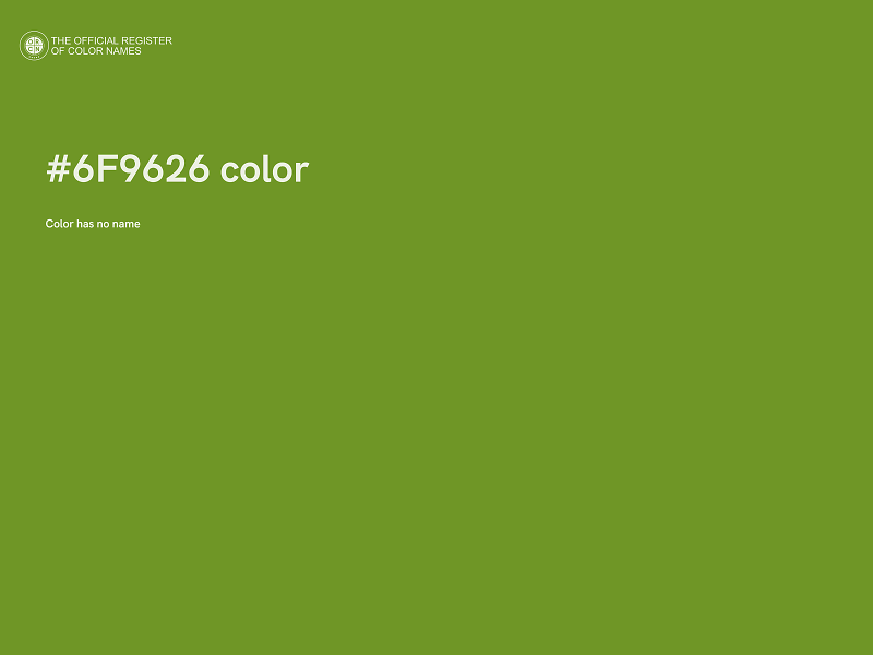 #6F9626 color image