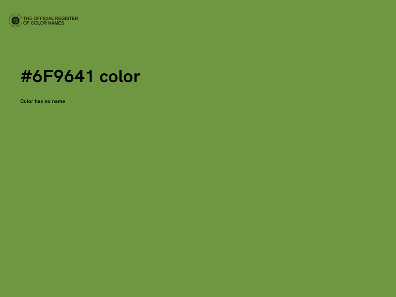 #6F9641 color image