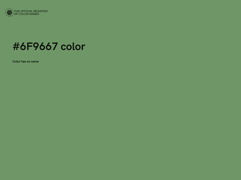 #6F9667 color image