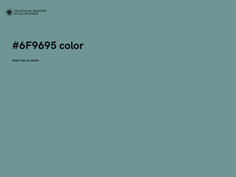 #6F9695 color image