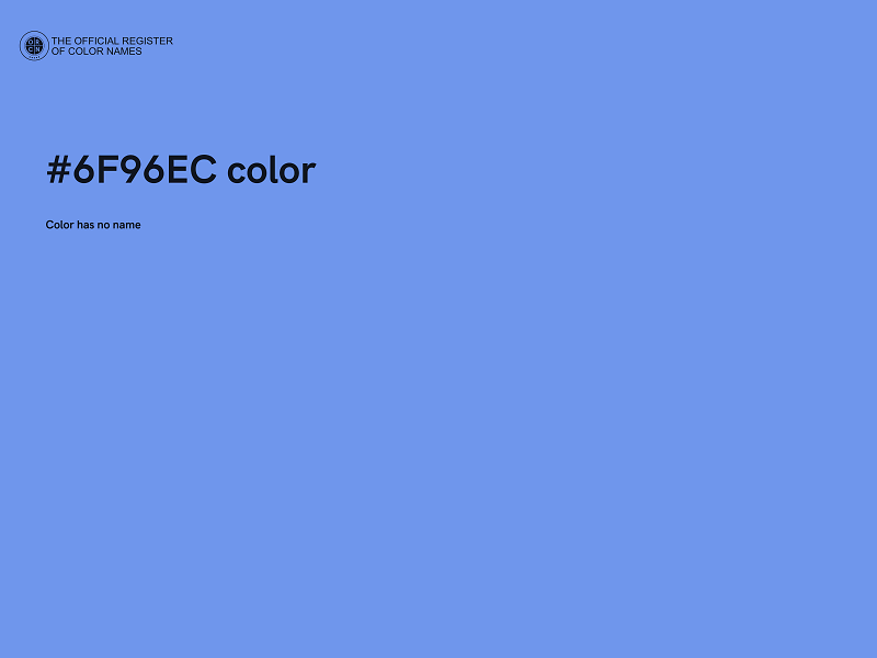 #6F96EC color image