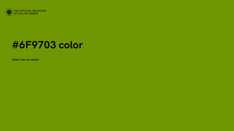 #6F9703 color image