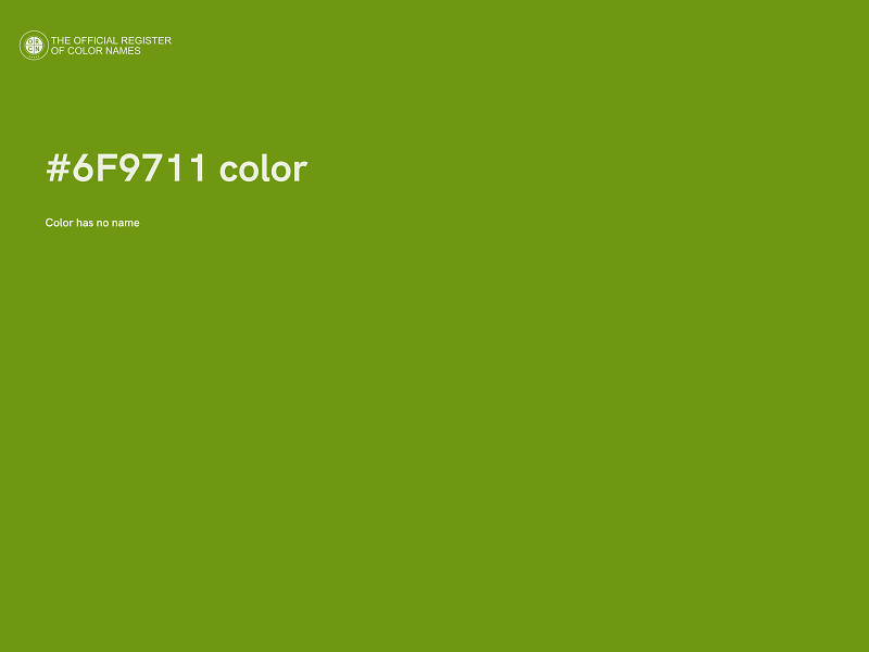 #6F9711 color image