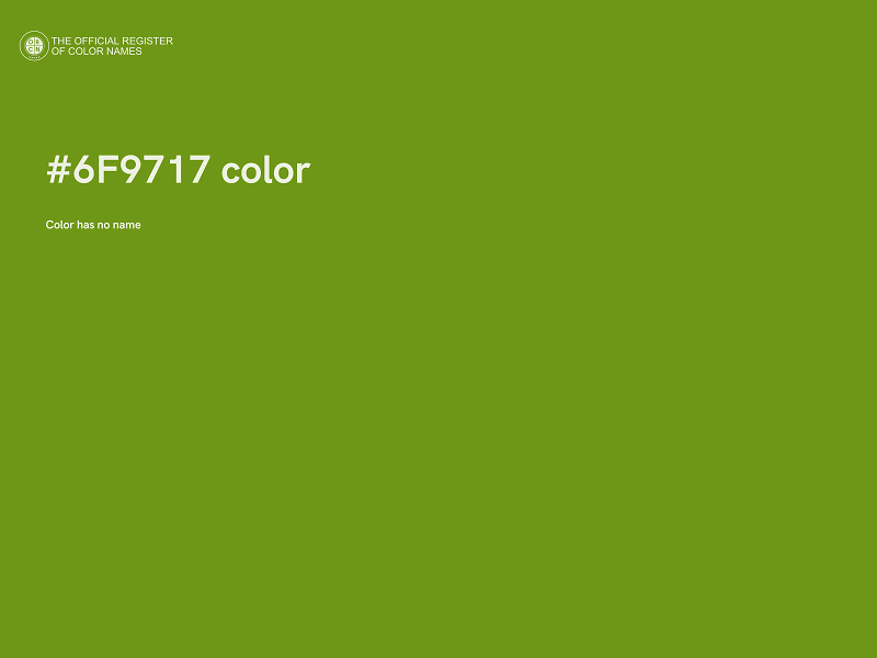 #6F9717 color image
