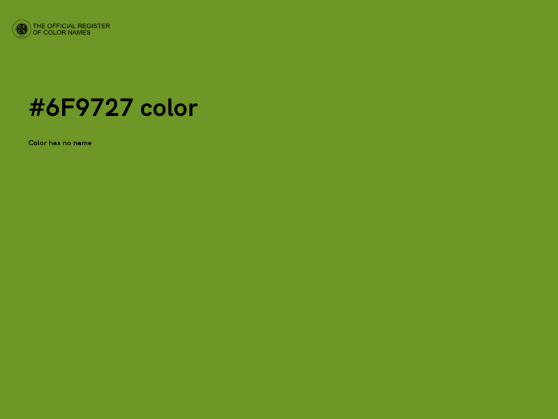 #6F9727 color image