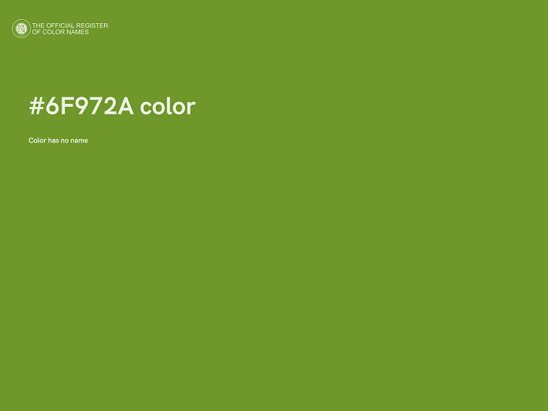 #6F972A color image