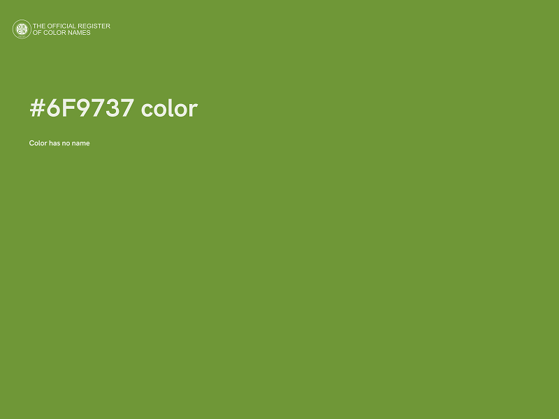 #6F9737 color image