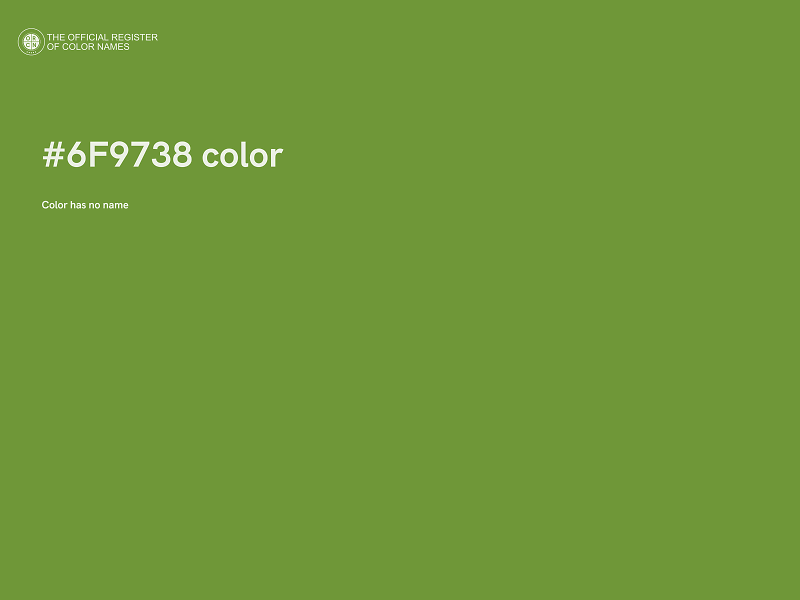 #6F9738 color image