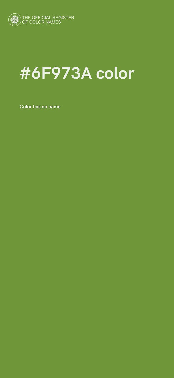 #6F973A color image