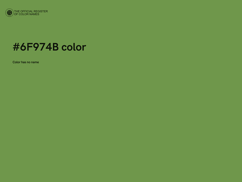 #6F974B color image