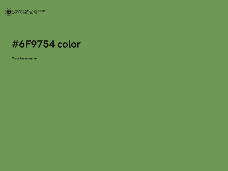 #6F9754 color image