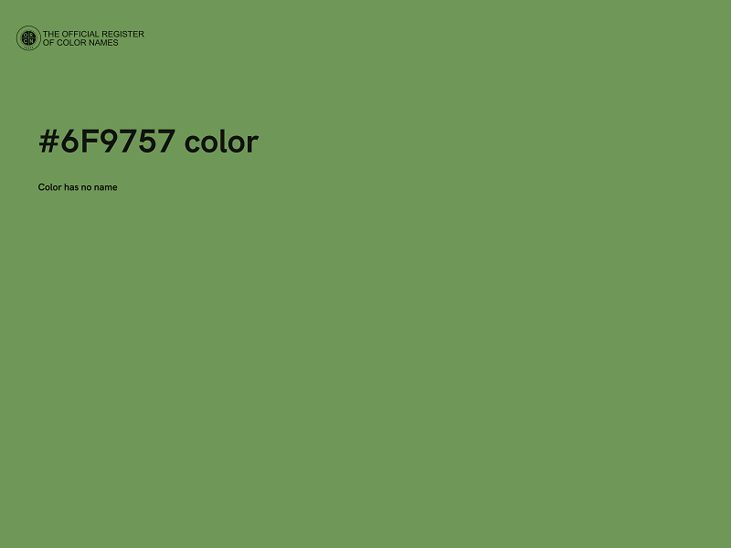 #6F9757 color image