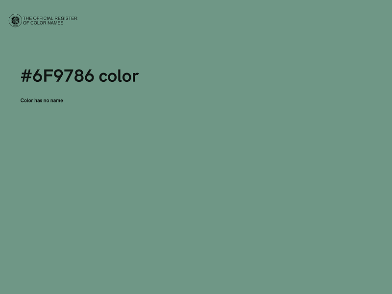 #6F9786 color image