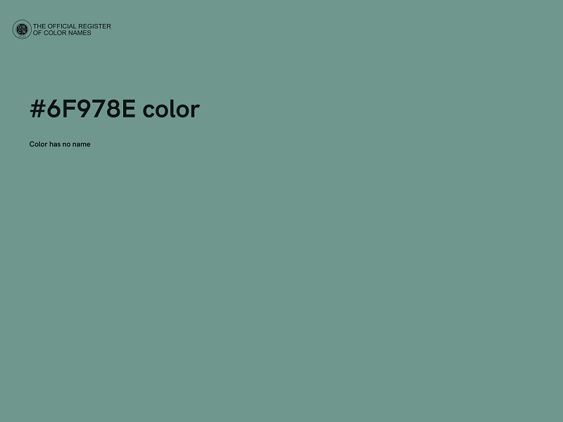 #6F978E color image