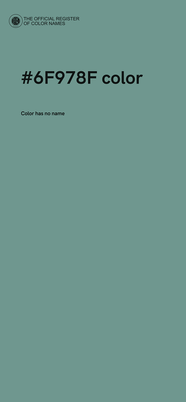 #6F978F color image