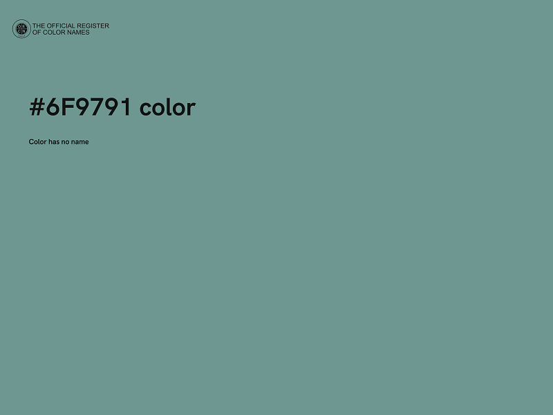 #6F9791 color image