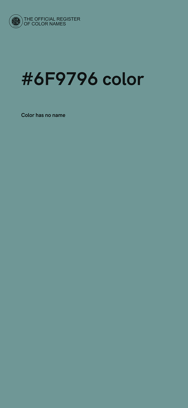 #6F9796 color image
